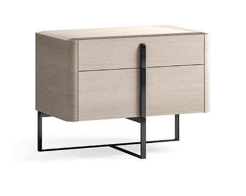 Тумбочка со стеклянной столешницей 80 см