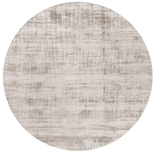 Круглий шовковий килим Gray Round Banana Silk
