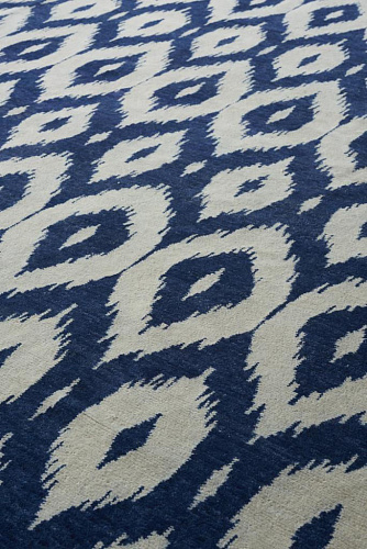 Ковер из шерсти Ikat Blue