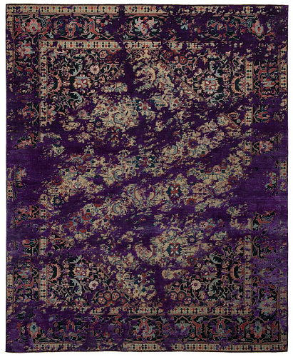 Ковер эксклюзивный Serapi Queensbury Double Sky Yellow Purple Silk