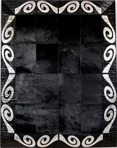 Ковер кожаный Black & Silver