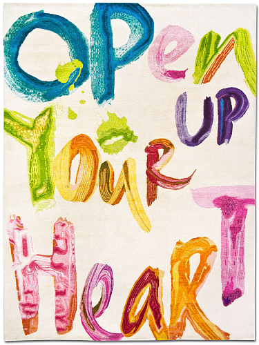 Изящный ковер ручной работы Open Up Your Heart