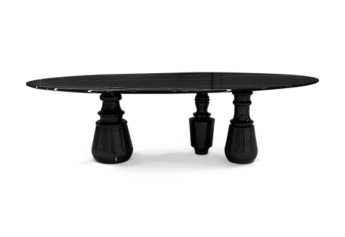Обідній стіл Obsidian Oval XL Nero Marquina