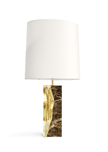 Настольная лампа ручной работы Glacier Emperador