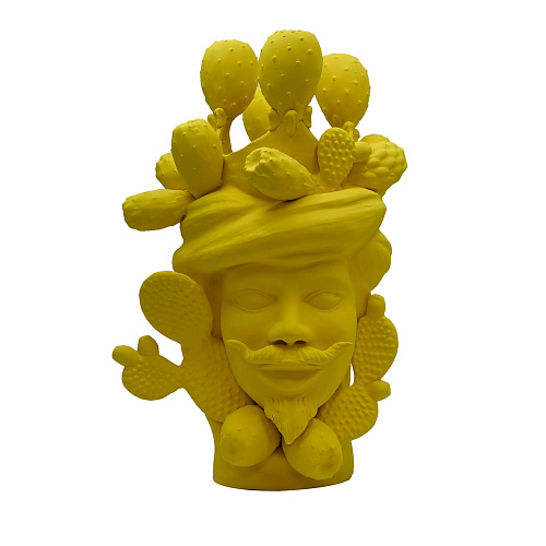 Уникальная жёлтая скульптура Moor's Head