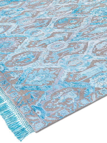 Эксклюзивный узелковый ковер ручной работы KavaBagh Blue