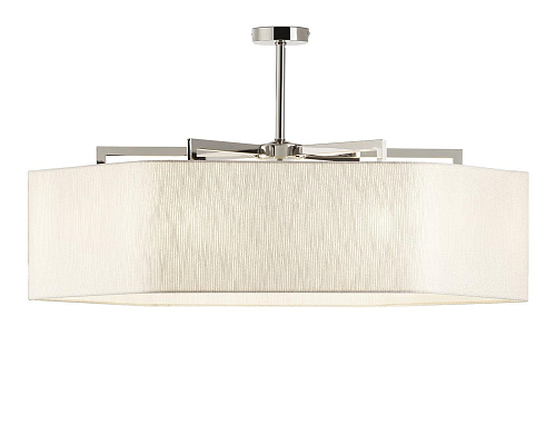 Шестиугольная люстра Polished Nickel