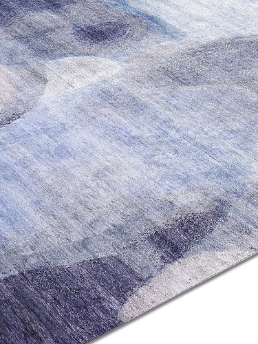 Изящный ковер ручной работы Blue / Grey