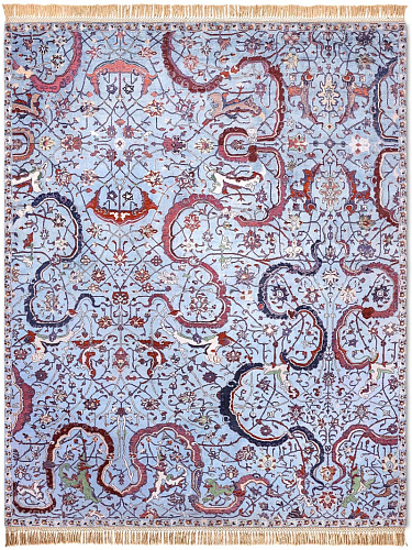 Премиальный ковер ручной работы Tabriz Light Blue