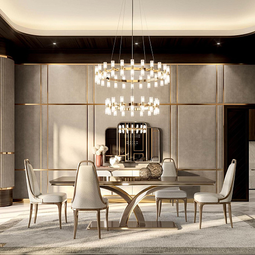 Бежевий італійський стілець ручної роботи