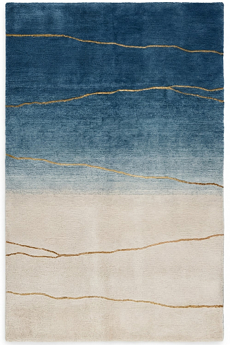Ковер ручной работы Horizon Gradient Blue