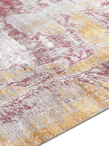 Эксклюзивный узелковый ковер ручной работы Gold / Coral