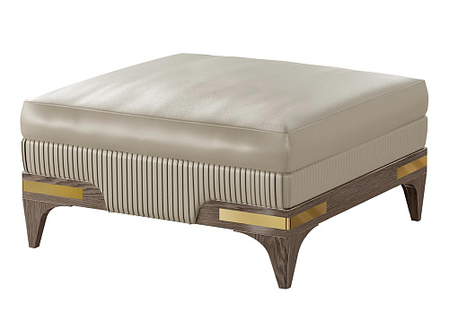 Кожаный пуф Италия