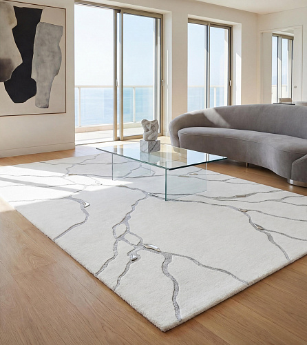 Ковер авторский Vein Marble White