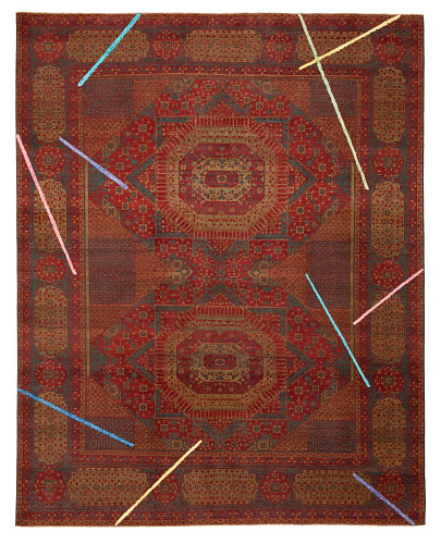 Ковер эксклюзивный Mamluk Knightsbridge Neon Lamp Red Multicolor Silk
