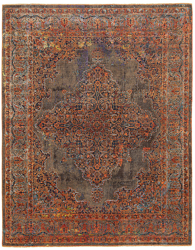 Ковер Tabriz Fashion Artwork 8 Brown Orange Silk
