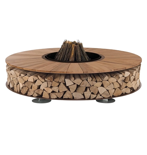 Круглая уличная жаровня Zero Wood (Италия)