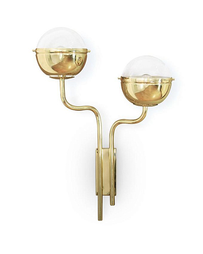 Настенный светильник Sleek Brass