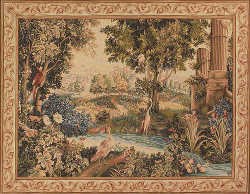 Гобелен Horizontal Greenery with Birds