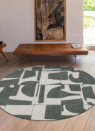 Бельгийский круглый ковер Sea Spray