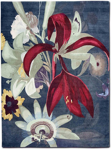 Изящный ковер ручной работы Red Flower