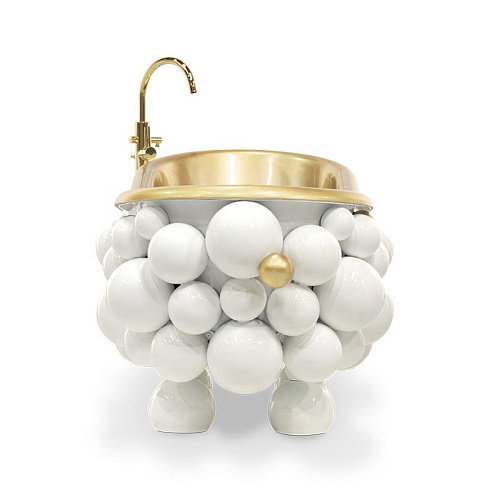 Дизайнерська ванна Gravity White/Gold