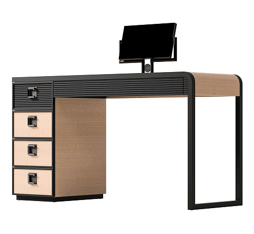 Черно-бежевый туалетный столик