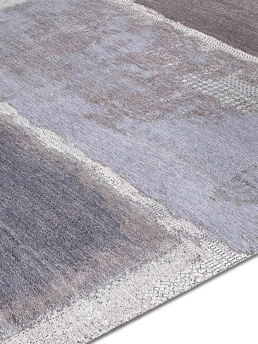 Элегантный ковер ручной работы Grey Light Blue