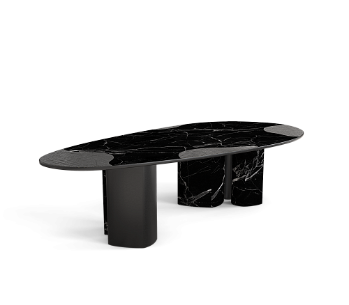 Обеденный стол Athena Nero Marble & Onyx