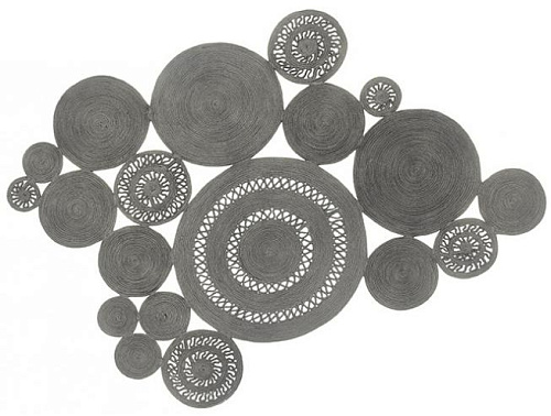 Ковер ручной работы Patchwork Silver