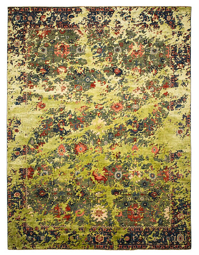Ковер эксклюзивный Bidjar Kingscross Double Sky Green Lightgreen Silk