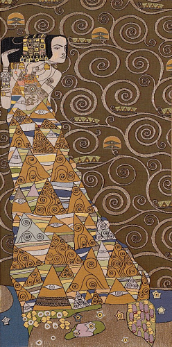 Гобелен The Lady from Klimt Brown (Left)