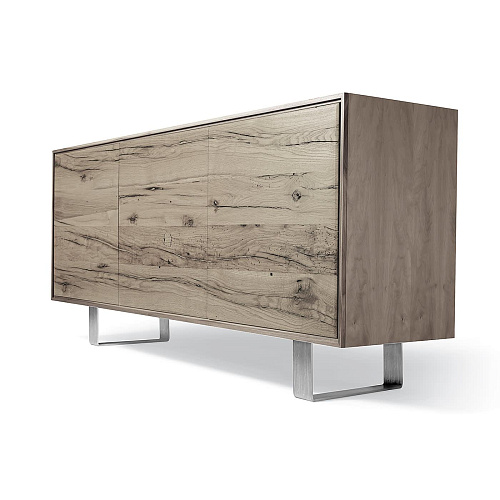 Тумба с тремя дверями дубовая Materia Grey Oak