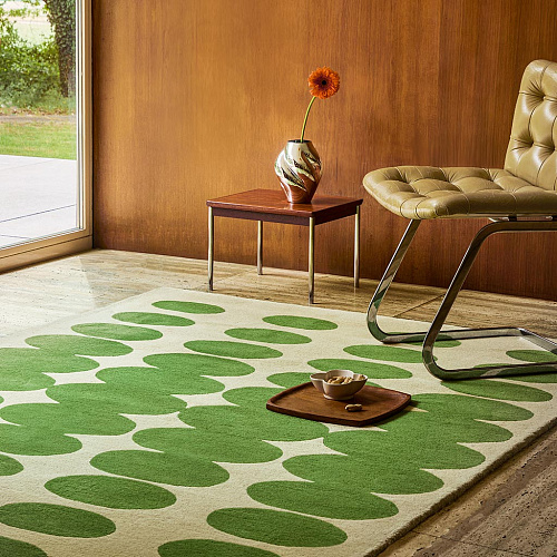Ковёр Optical Oval Green/Cream