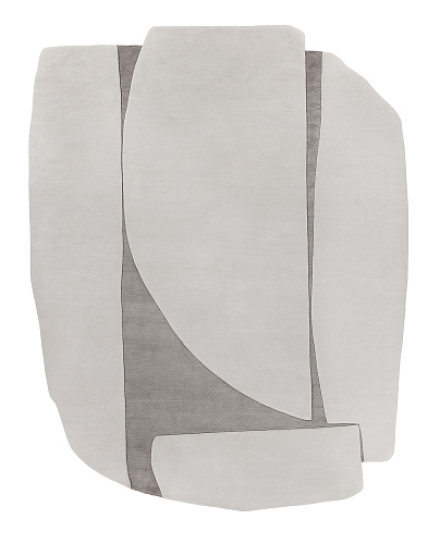 Серый дизайнерский ковер Shaped Gray