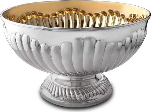 Круглая миска Silver/Gold