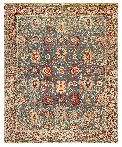 Ковер эксклюзивный Bidjar Paddington Dawn Tealblue Grey Silk