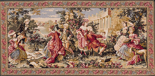 Гобелен Garden Party in the Countryside with Border