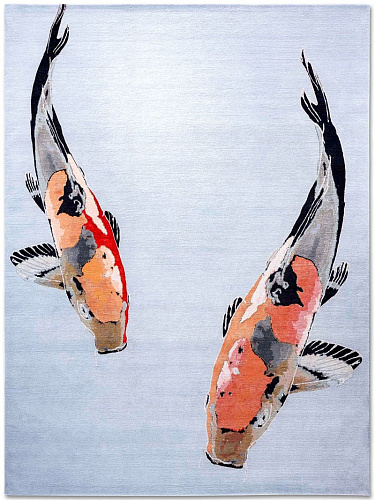 Эксклюзивный ковер ручной работы Fish Orange