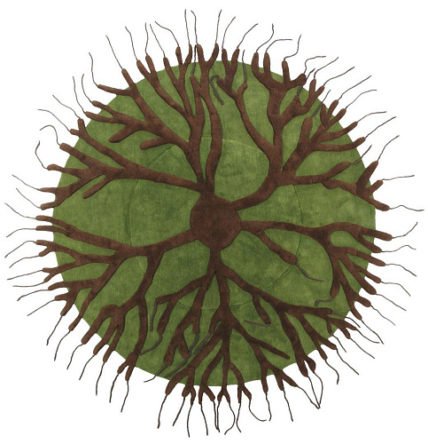 Круглый ковер эксклюзивный Италия Roots