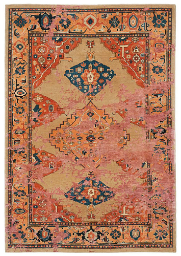 Ковер эксклюзивный Serapi Kingsbury Sky Yellow Pink Silk
