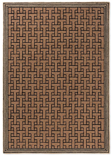 Уличный ковер TB T Monogram Light Brown 455811