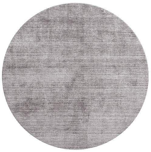 Круглый ковер из бамбукового шелка Round Silver Bamboo Silk