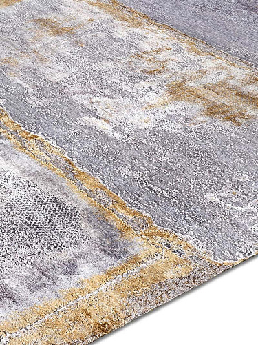Роскошный ковер ручной работы Silver White Grey