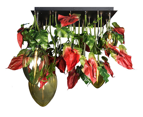 Тёмная люстра Anthurium
