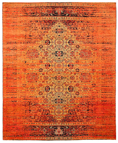 Ковер эксклюзивный Serapi Queensbury Stomped Yellow Neonorange Silk