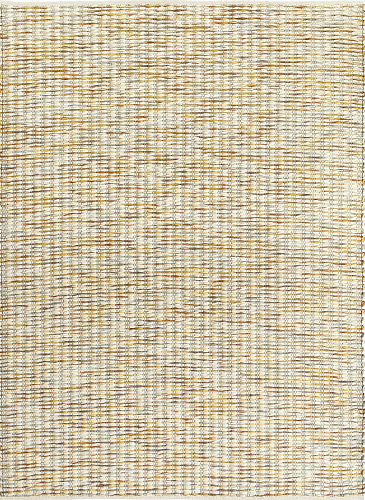Безворсовый желтый ковер Grain