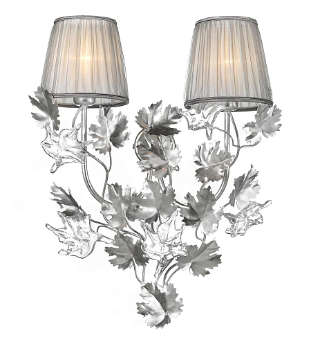 Настенный светильник Murano Silver Leaves