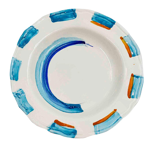 Керамическа тарелка ручной работы Италия