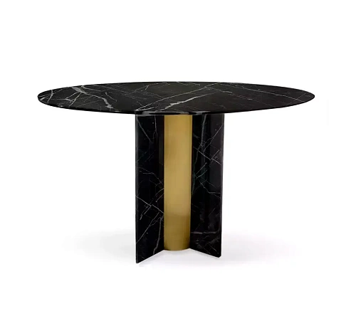 Обеденный стол Parisian Nero Marquina Marble
